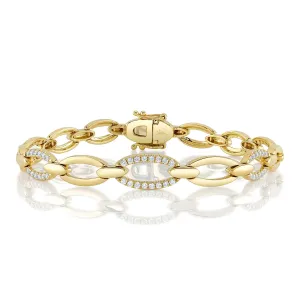 0.74ctw Diamond Link Bracelet