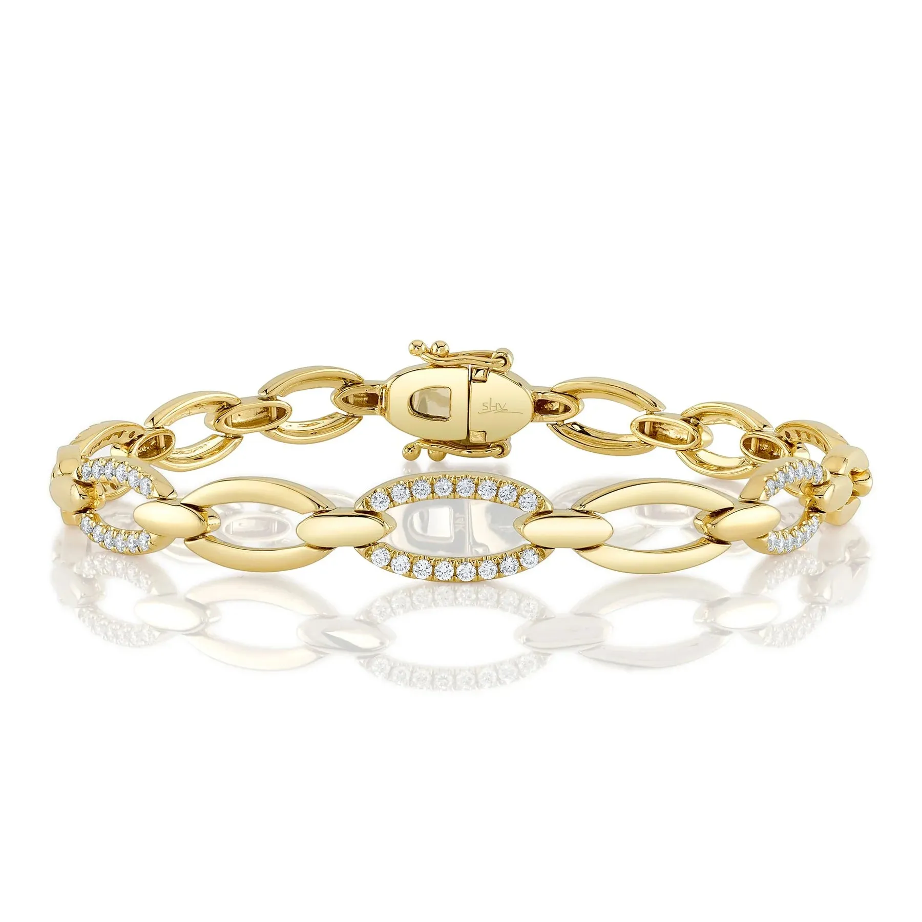 0.74ctw Diamond Link Bracelet