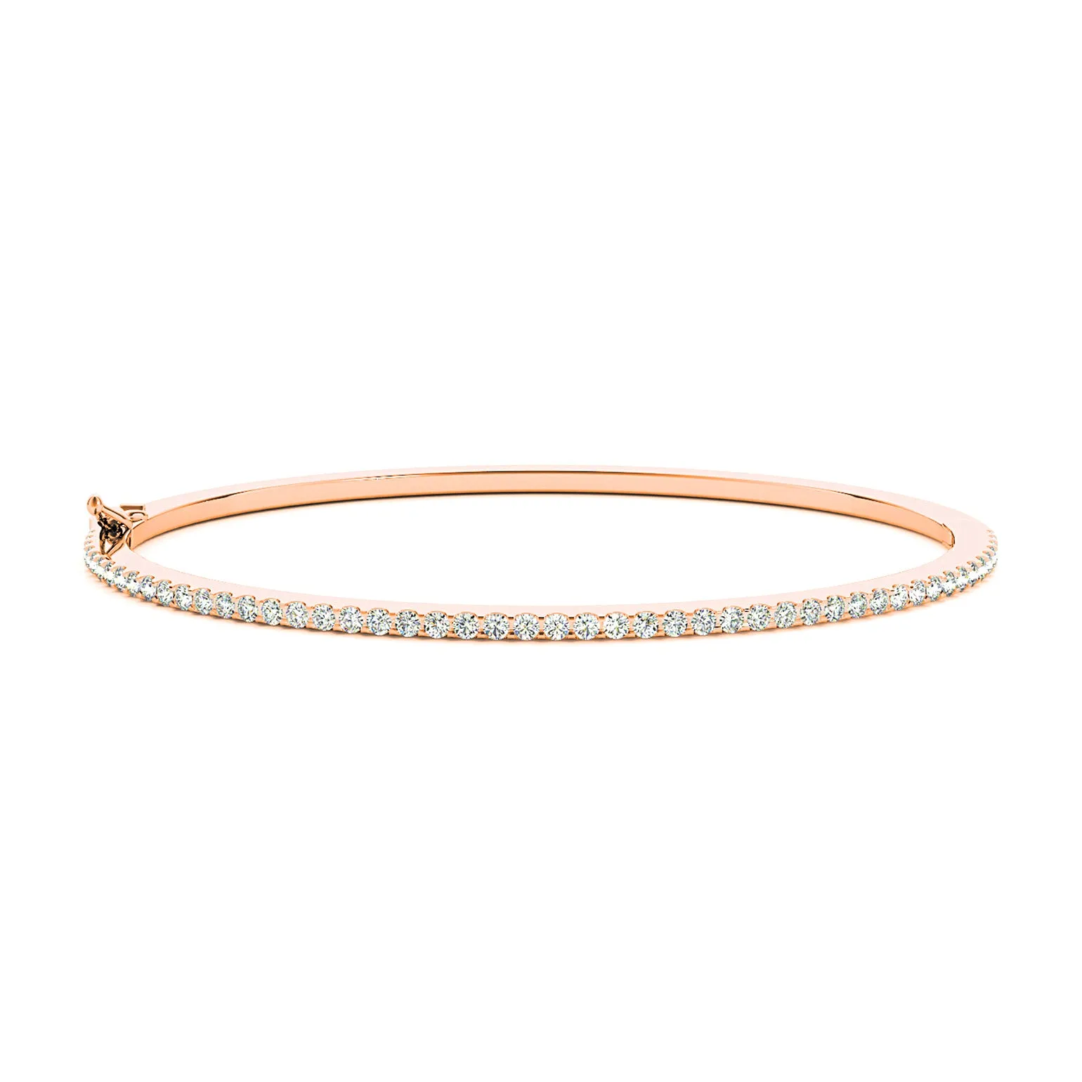0.85 ctw Round Diamond Classic Bangle Bracelet