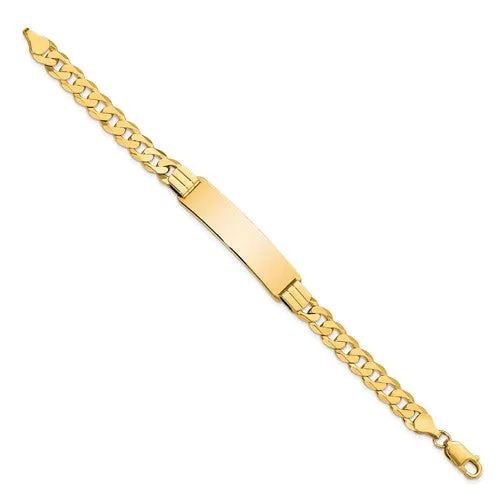 10K Yellow Gold (10mm) Curb Link ID Bracelet