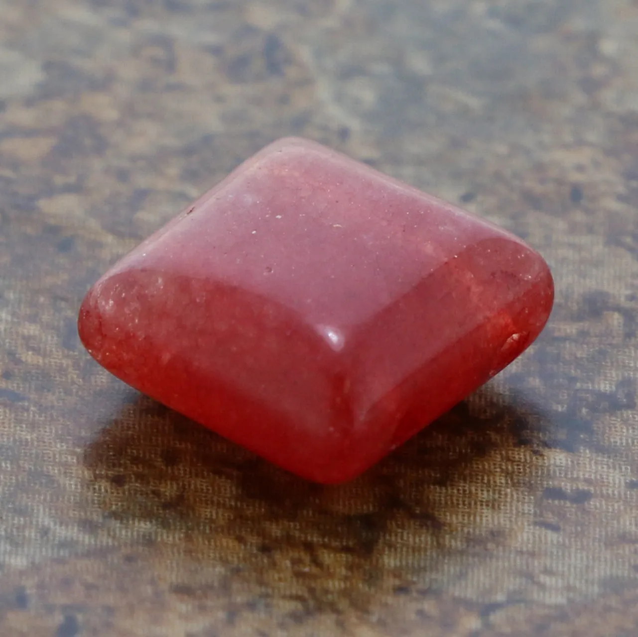 10X10mm Gemstone Spacer Ruby GRS21