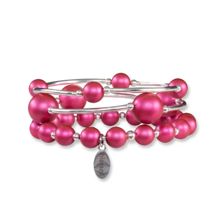 12mm Mulberry Pearl Blessing Bracelet: L
