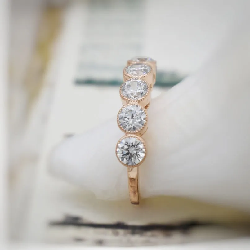 14 KT ROSE GOLD STACKABLE RING/ WEDDING BAND