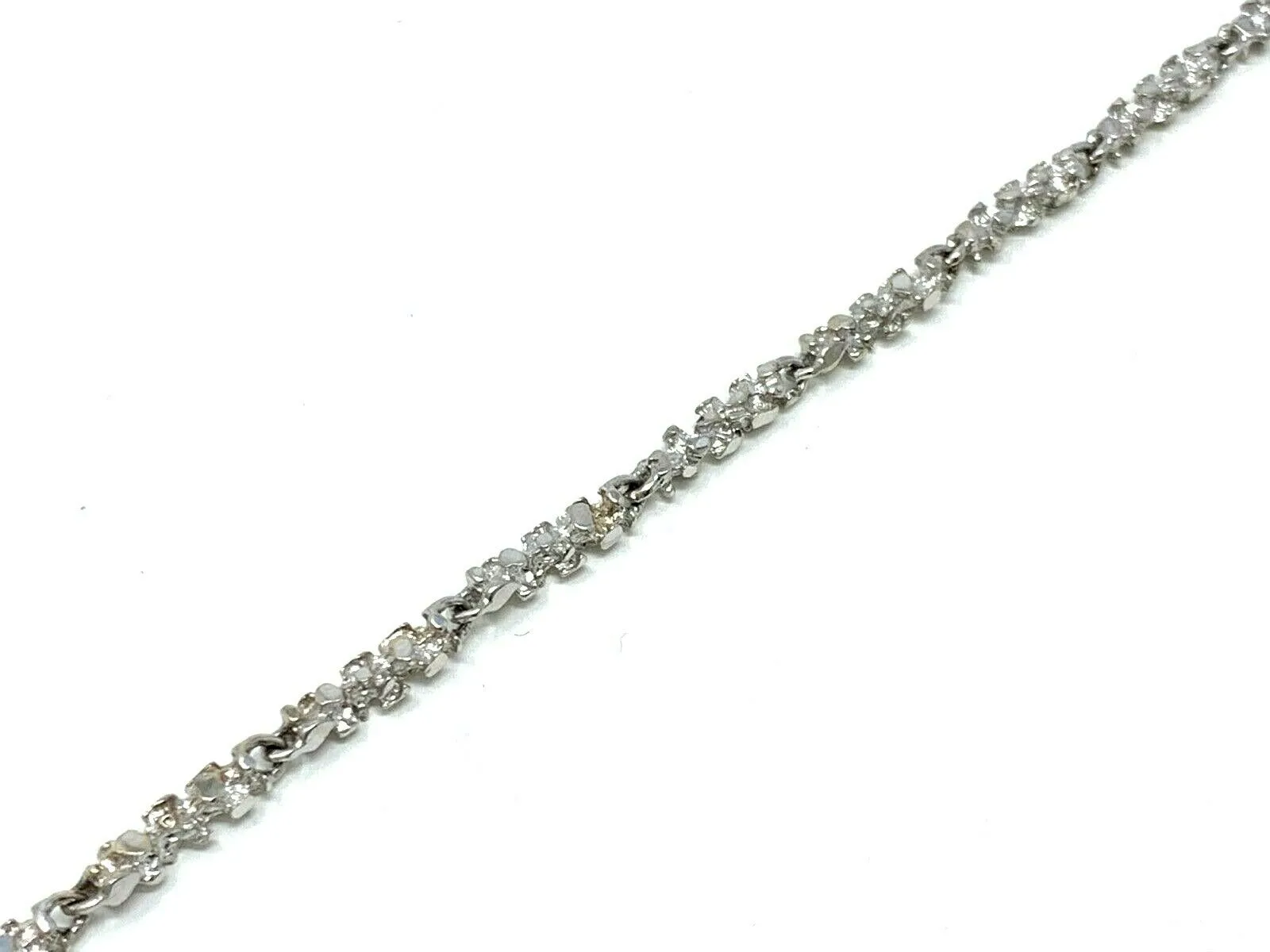 14k Rose Gold Nugget Bracelet 9" 3.8mm 11.5 grams