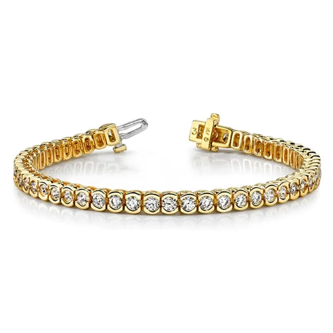 14k Solid Gold Diamond Tennis Bracelet (1.95.cts.tw)