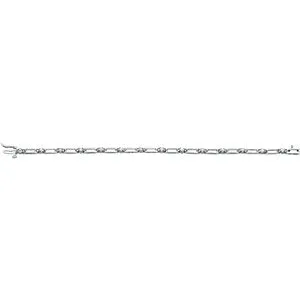 14K White 3/4 CTW Diamond Line 7" Bracelet