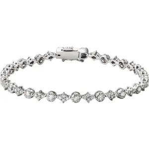 14k White Gold 2 1/2 CTW Diamond 7.5" Bracelet