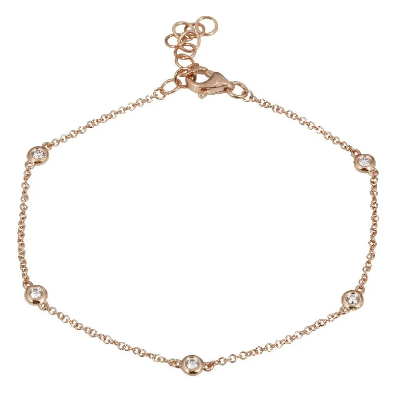 14k White Gold Diamond Bracelet
