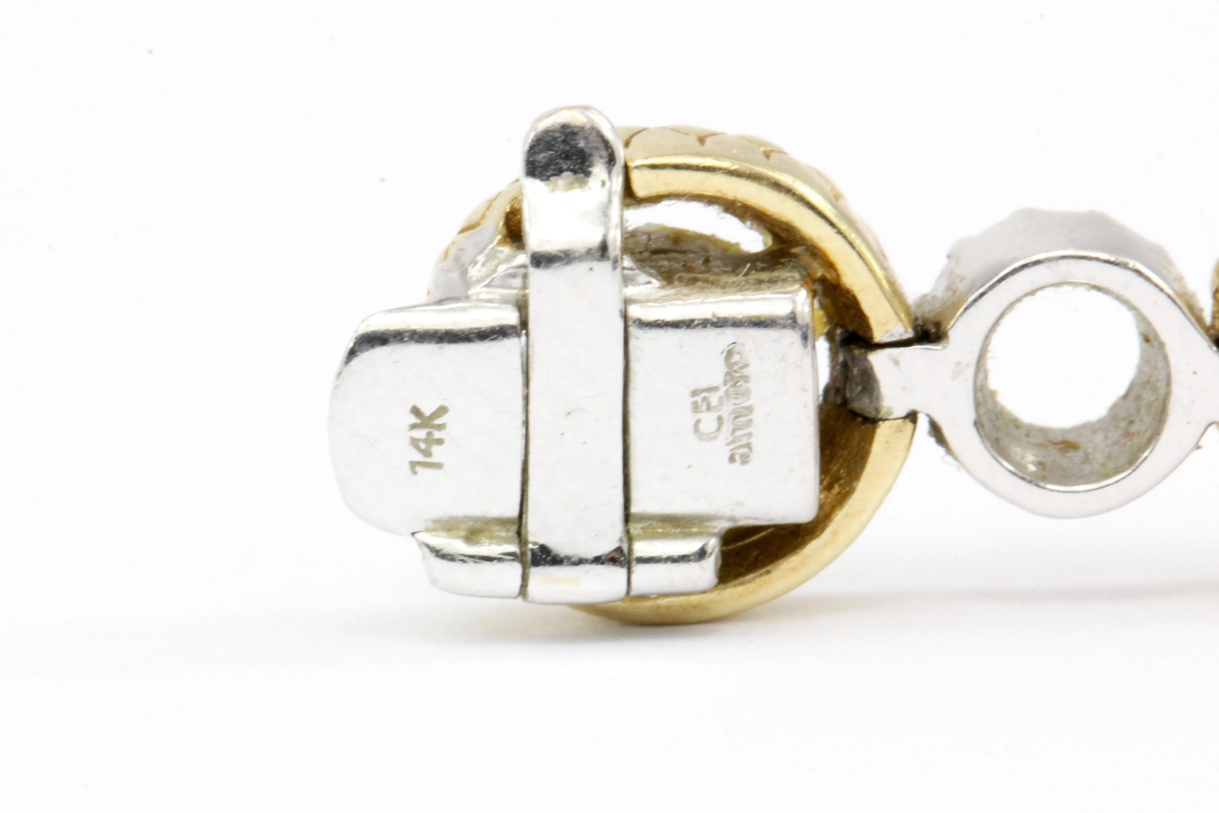 14K Yellow & White Gold Diamond Bracelet