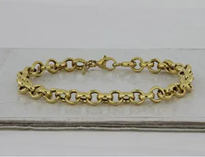 14k Yellow Gold 6.6MM Rolo Bracelet