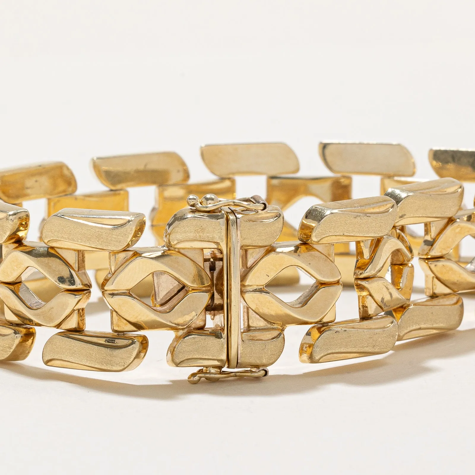 14K Yellow Gold Ornate Bracelet | 20.85mm | 7.5"