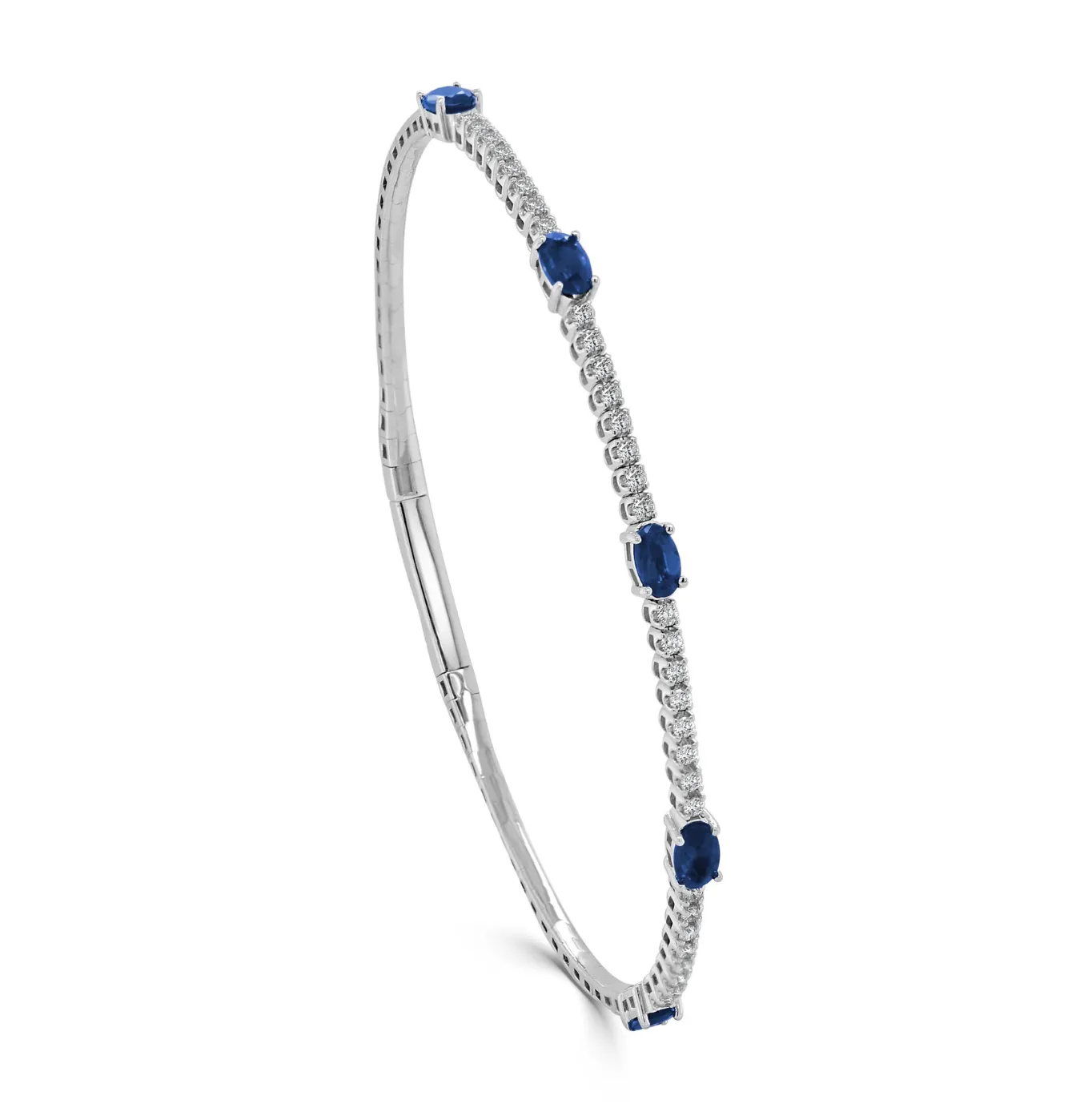 14KW Flex Sapphire Station Bangle