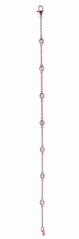 15 POINTER 7 SECTION DIAMOND BRACELET 14K GOLD (1 CTW)