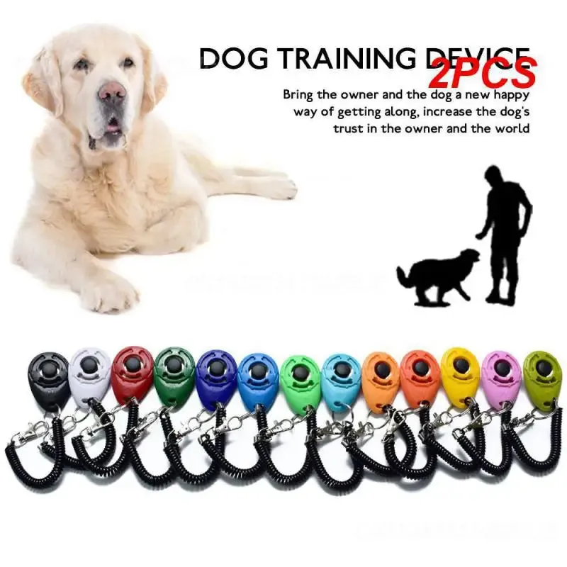2PCS Training Portable New Adjustable Wrist Strap Clicker Dog Clicker Bestseller Pet Durable Adjustable Pet Clicker Training Aid
