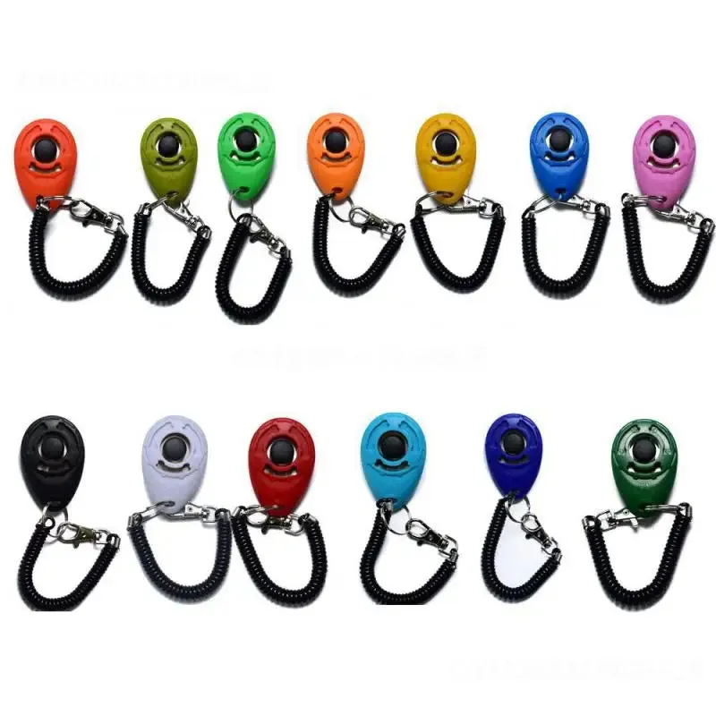 2PCS Training Portable New Adjustable Wrist Strap Clicker Dog Clicker Bestseller Pet Durable Adjustable Pet Clicker Training Aid
