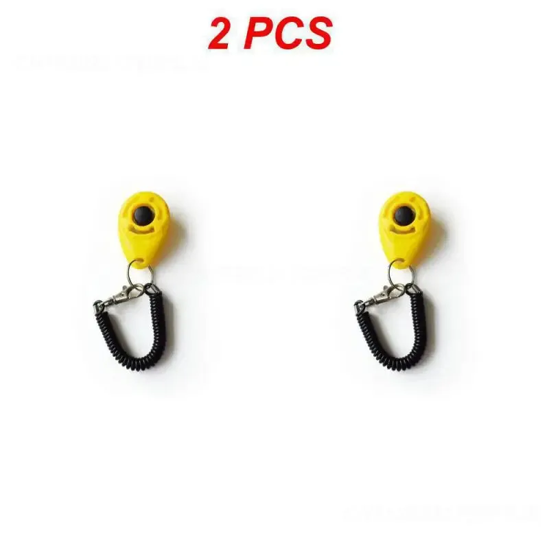 2PCS Training Portable New Adjustable Wrist Strap Clicker Dog Clicker Bestseller Pet Durable Adjustable Pet Clicker Training Aid
