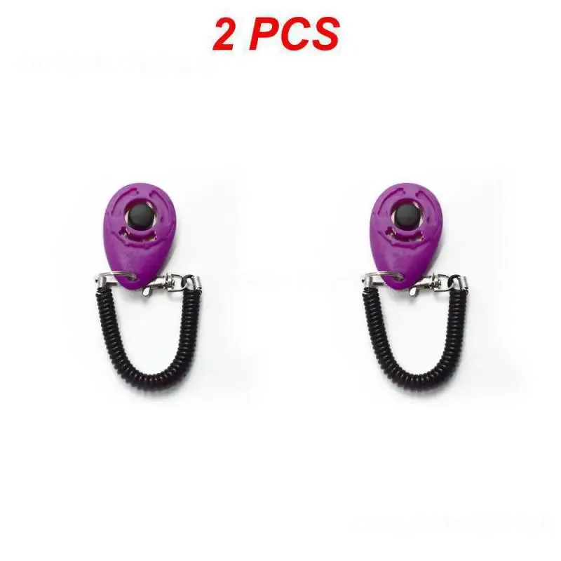 2PCS Training Portable New Adjustable Wrist Strap Clicker Dog Clicker Bestseller Pet Durable Adjustable Pet Clicker Training Aid