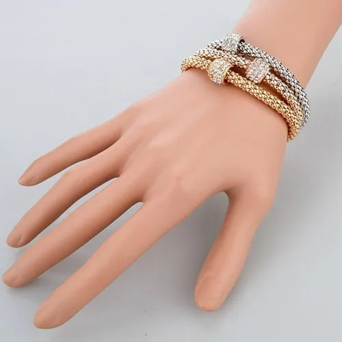 3 Pcs. 18K Bracelets