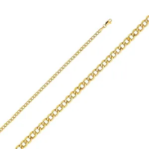 3.5mm Hollow Cuban Bracelet