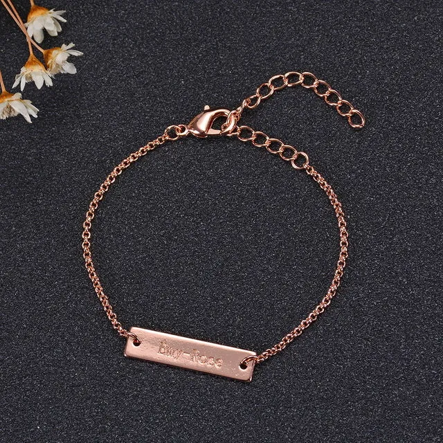 3UMeter Custom Name Bracelet Baby Adjustable Baby Toddler Child ID Bracelet Personalized Girl Boy Birthday Gift