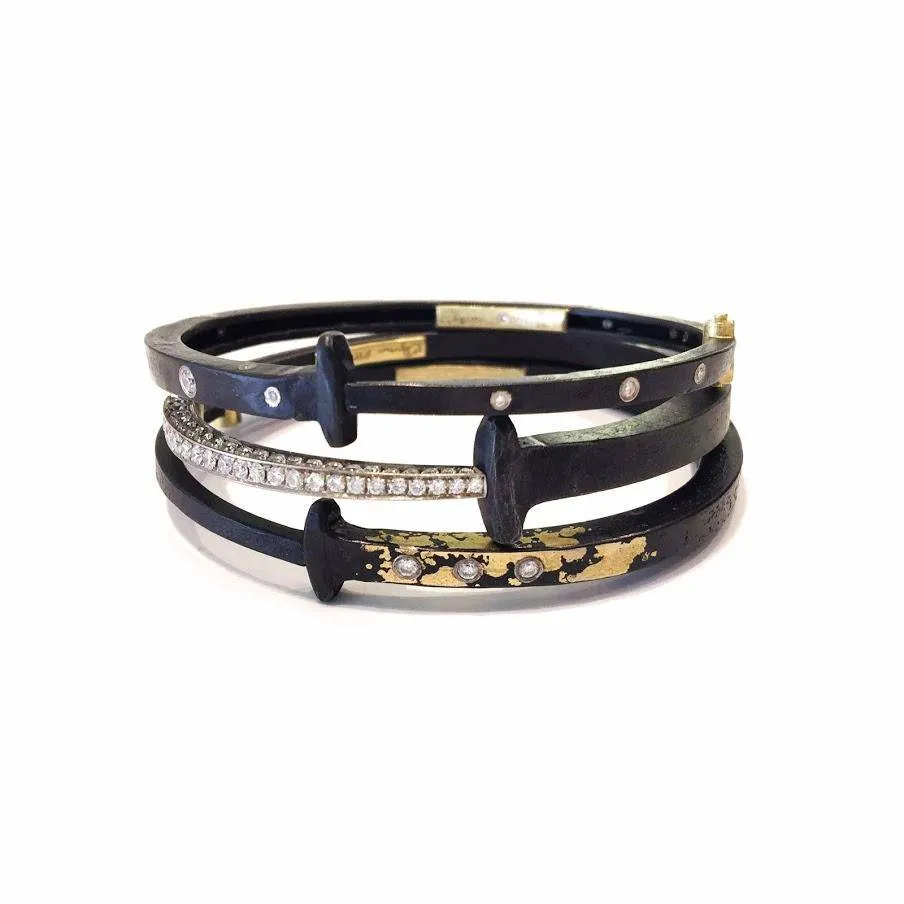 7 Stone Splash Nail Bracelet