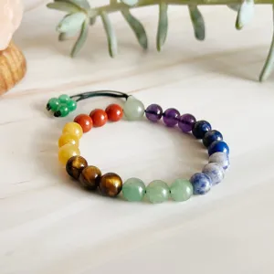 Adjustable Mala Bracelet - Seven Chakra Empowerment