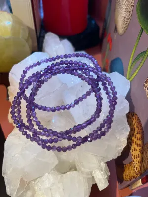 Amethyst 4mm Faceted