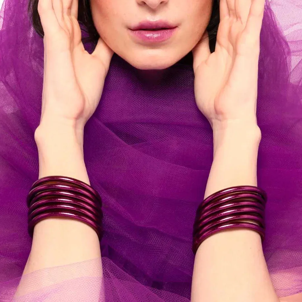 Amethyst All Weather Bangles® (AWB®) - Serenity Prayer