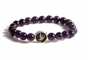 AMETHYST BRACELET WITH SILVER