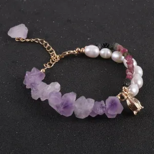 Amethyst Crystal Bracelet Fusion