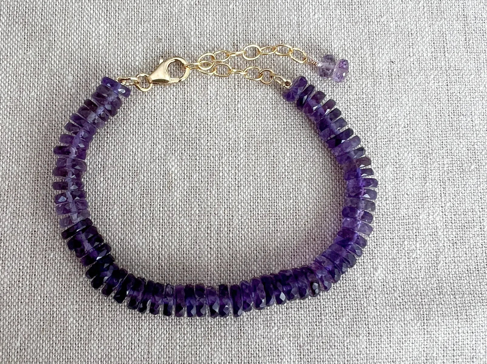 Amethyst Heishi Bracelet