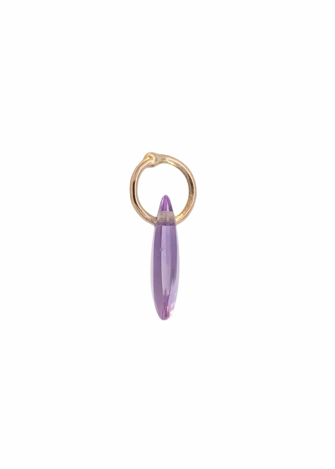 Amethyst Helmet Urchin Spine Charm