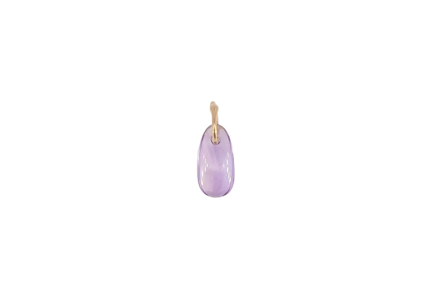 Amethyst Helmet Urchin Spine Charm