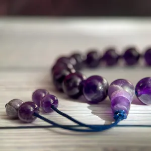 Amethyst Mala Bracelet "I Am Aware."