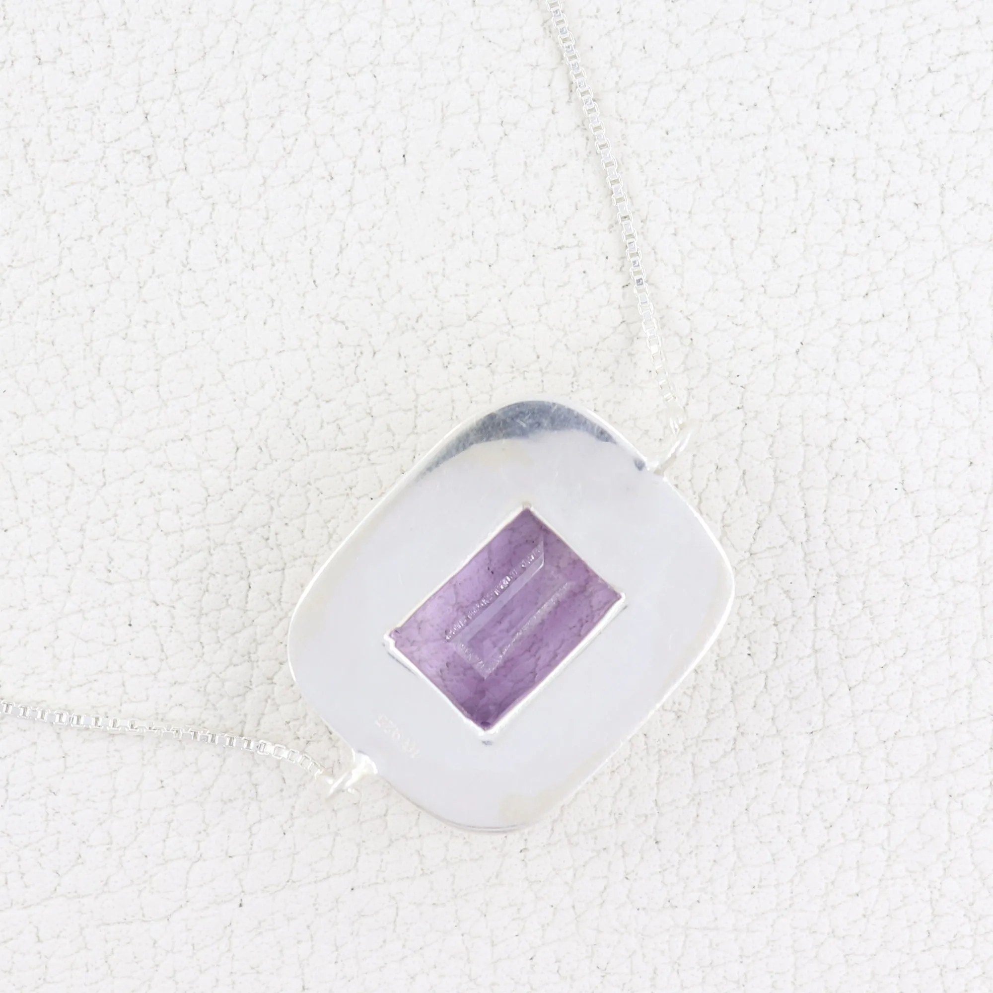 Amethyst Sterling Silver Chain Bracelets