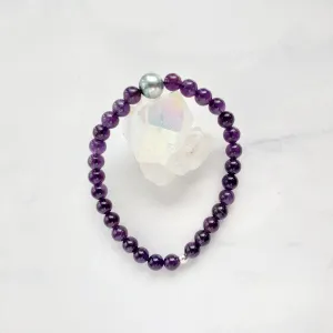 Amethyst Tahitian Pearl Bracelet