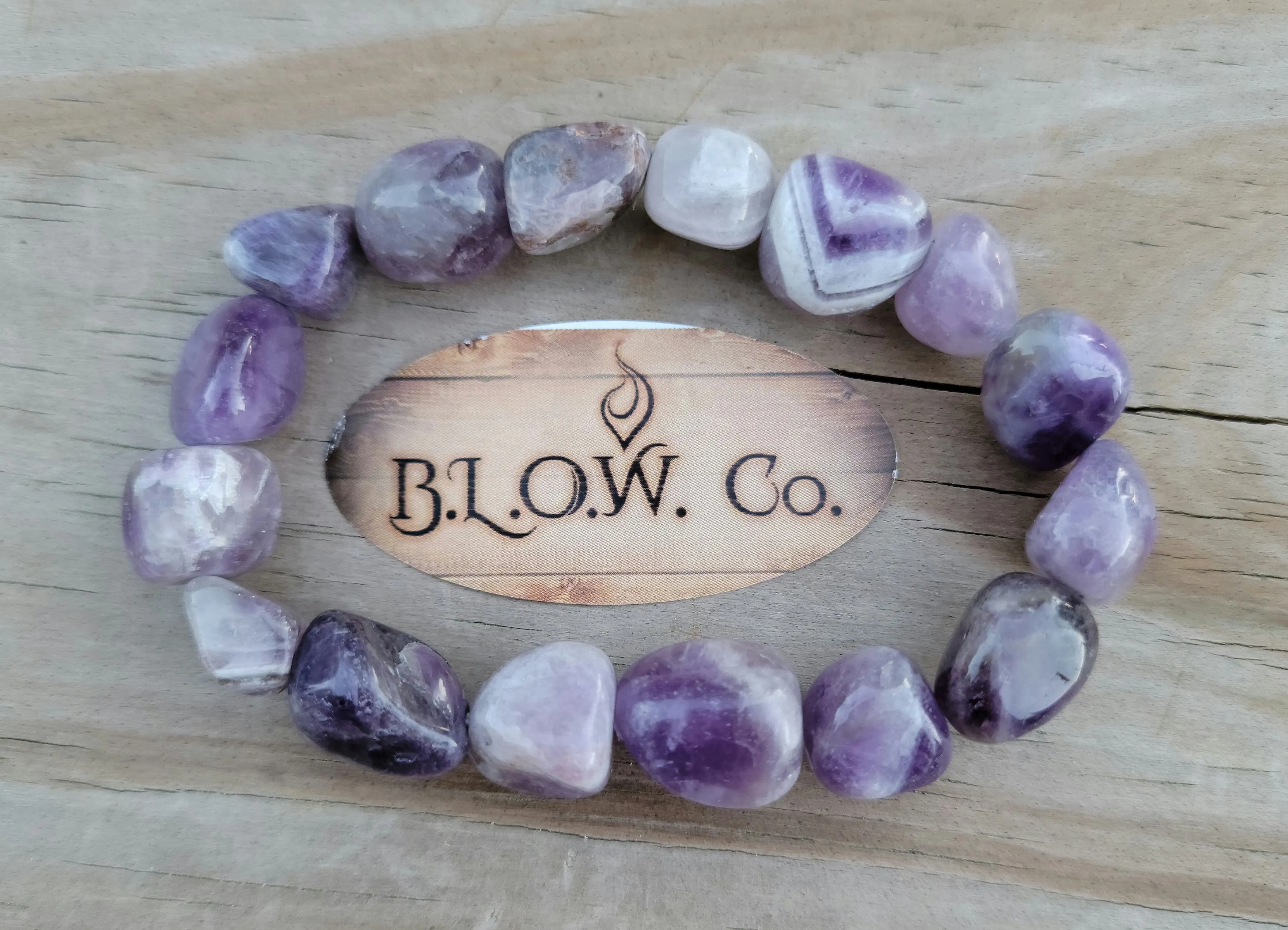 Amethyst Tumbled Bracelet