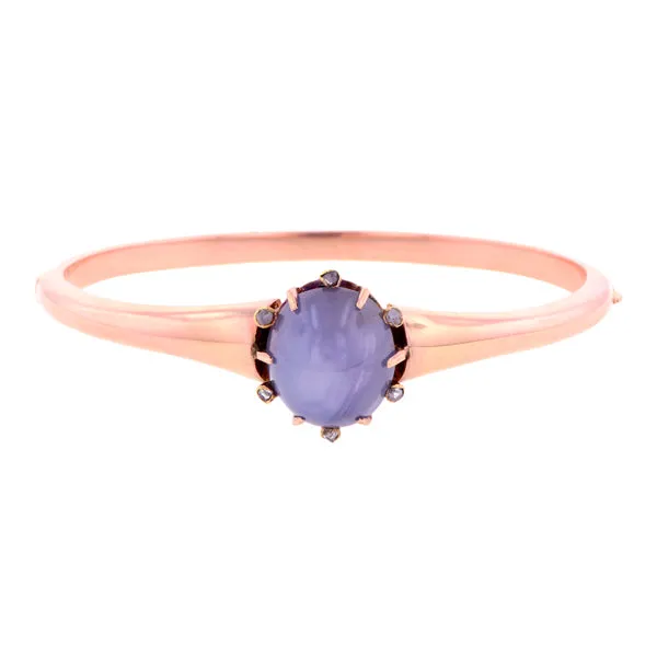 Antique Star Sapphire & Diamond Bracelet