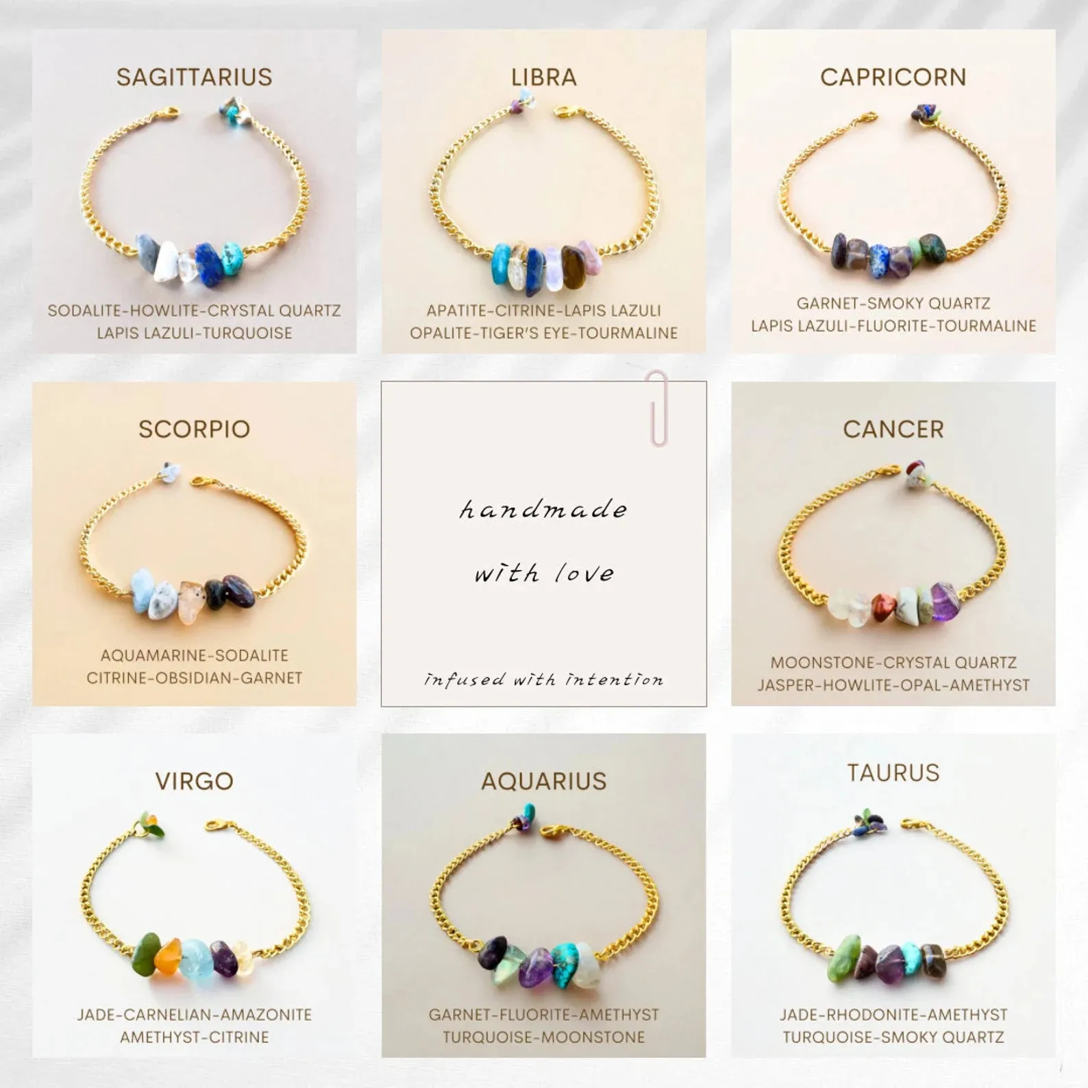 Aries Zodiac Bracelet