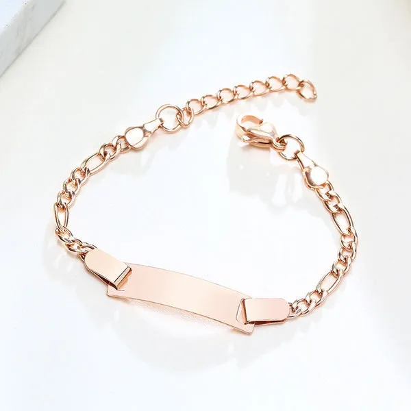 Baby Bracelets:  Surgical Steel, Yellow Gold IP, Baby ID Bracelets