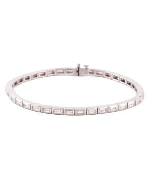 Baguette Diamond Tennis Bracelet