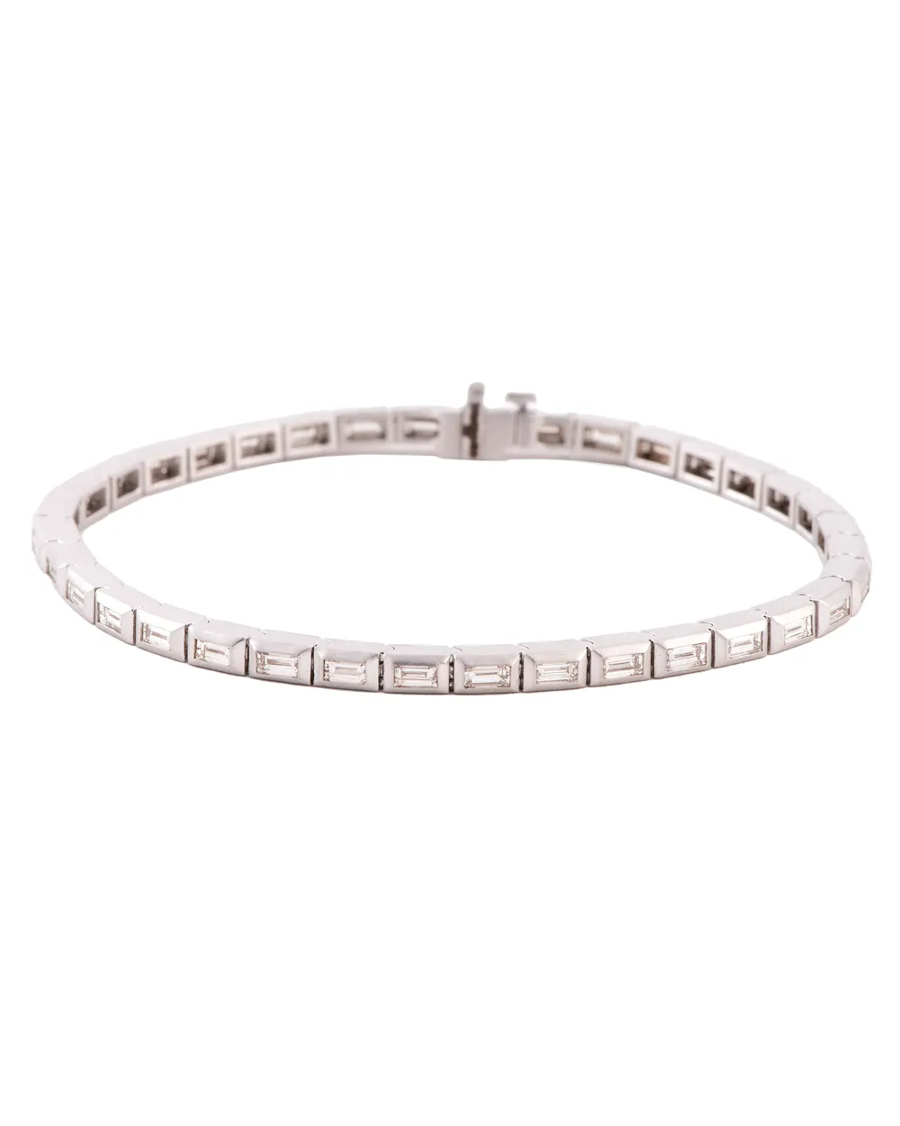 Baguette Diamond Tennis Bracelet