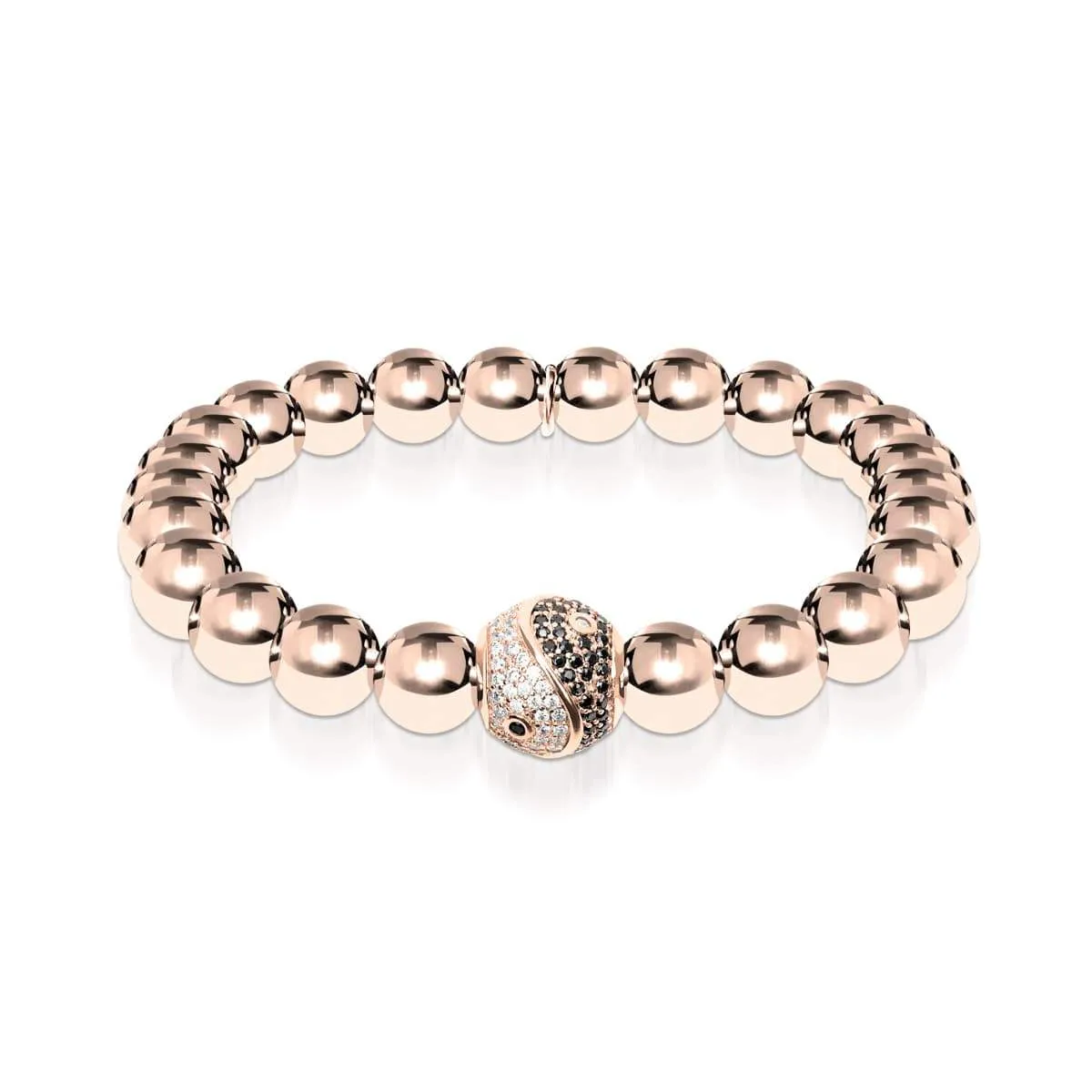 Balance | 18k Rose Gold | Crystal Yin Yang