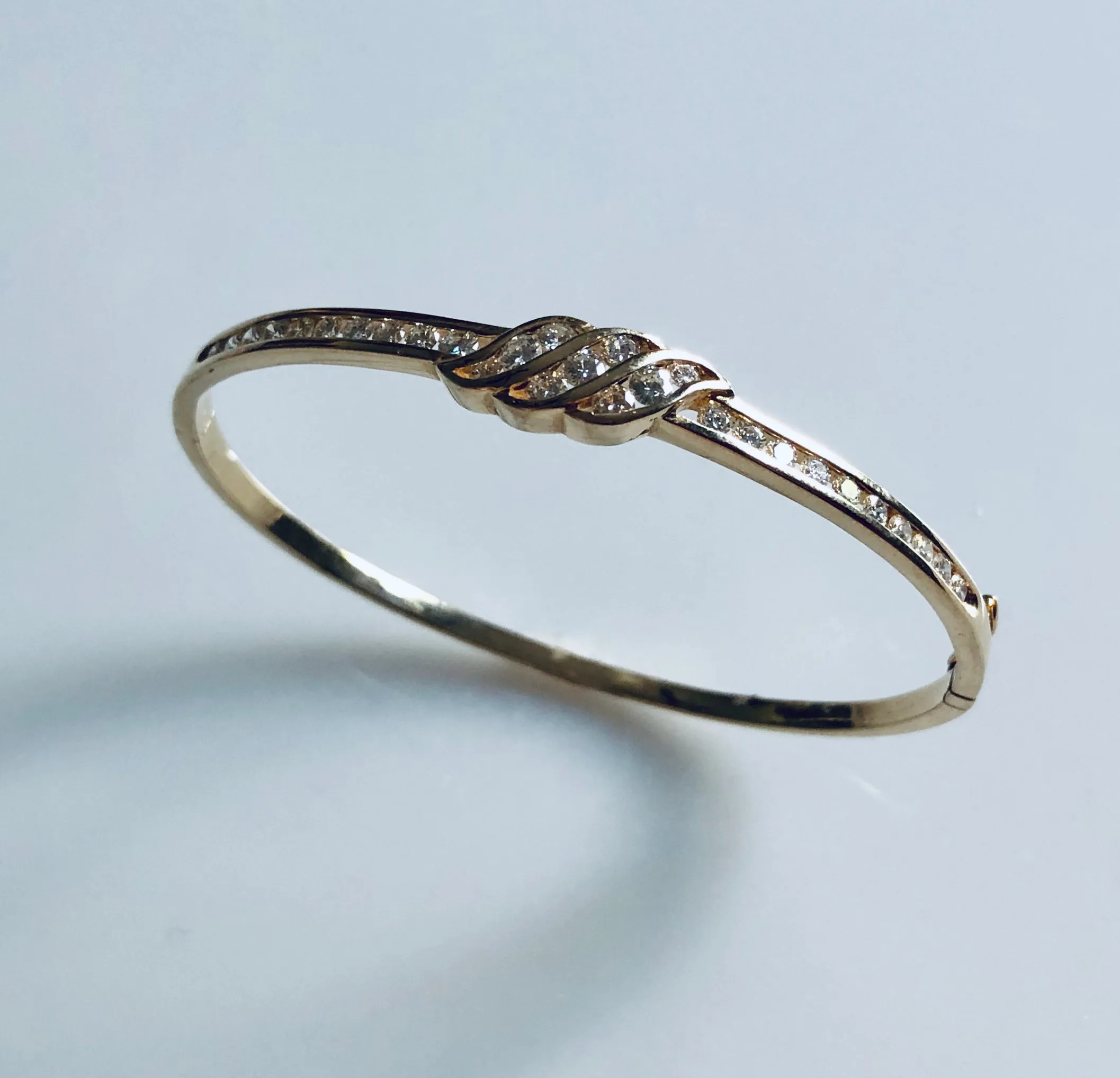 Bangle Bracelet with Diamonds