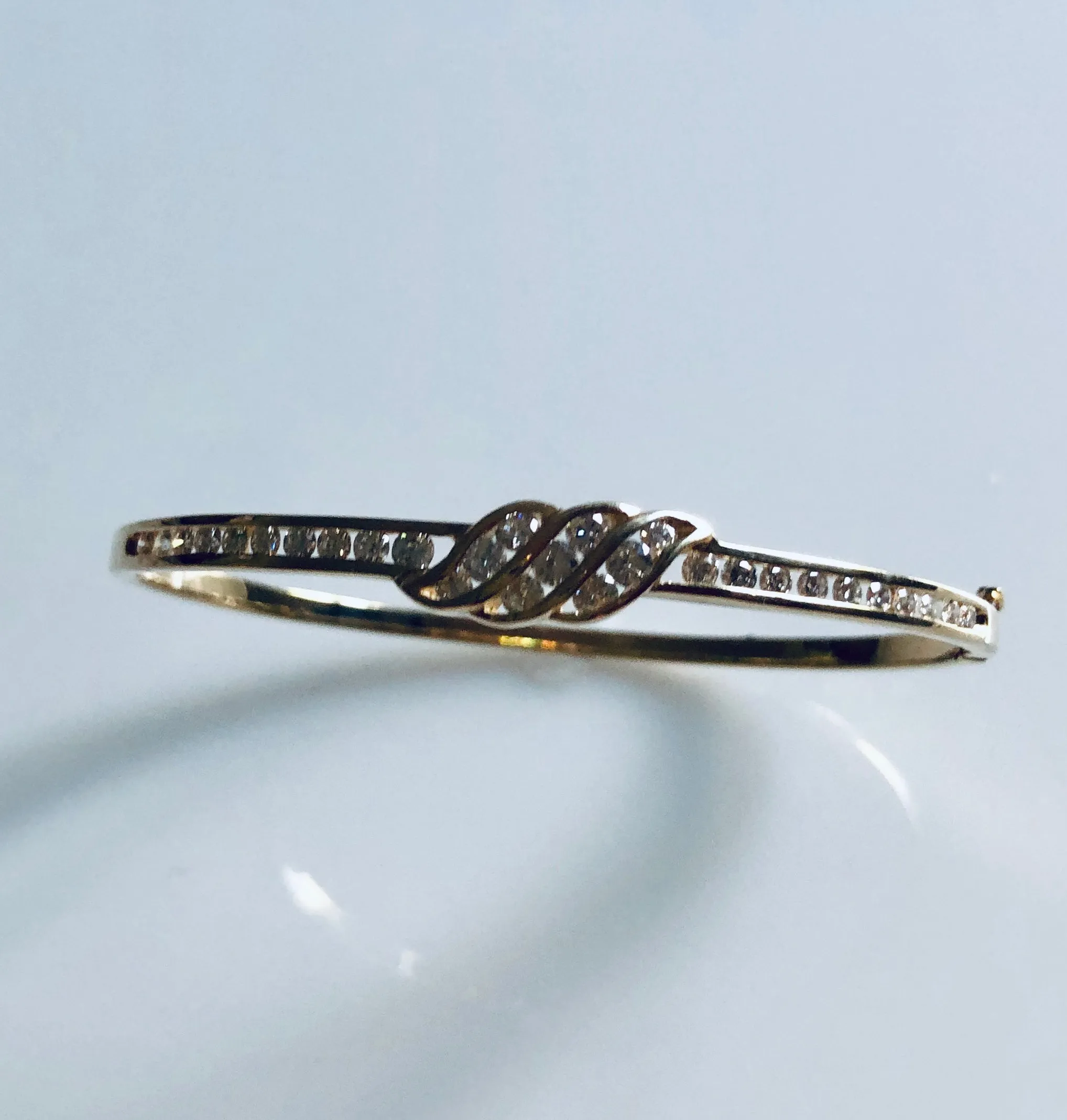 Bangle Bracelet with Diamonds