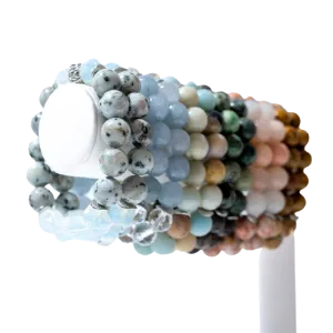 Bel Jewelry - Chunky Gemstone Stretch Bracelets