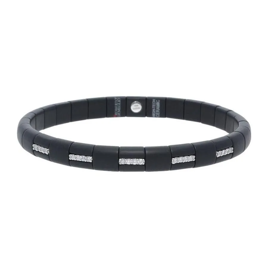 Black Ceramic Diamond Bracelet