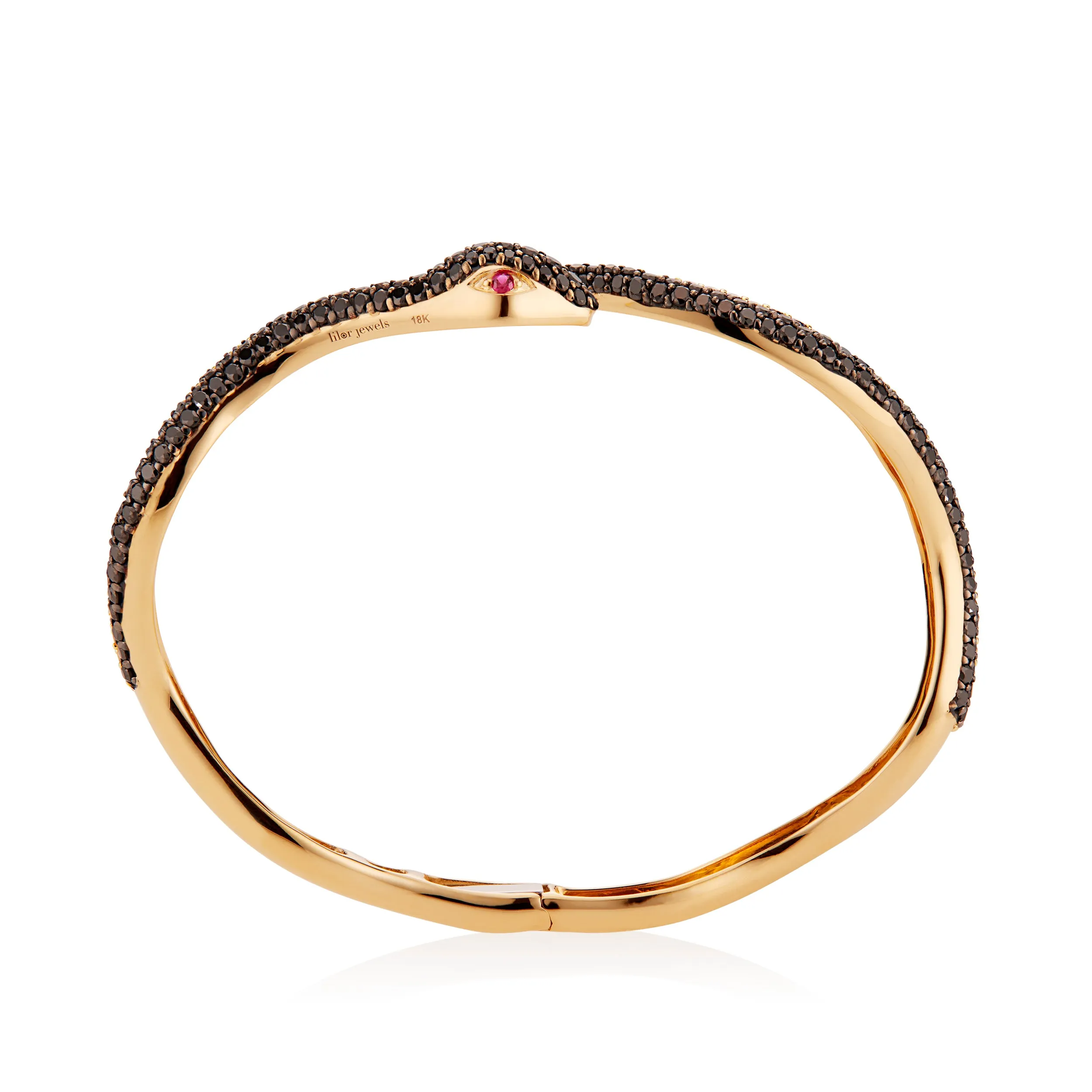 Black Diamond Elysium Snake Bangle