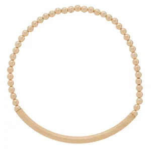 Bliss Bar Textured 3mm Bead Bracelet