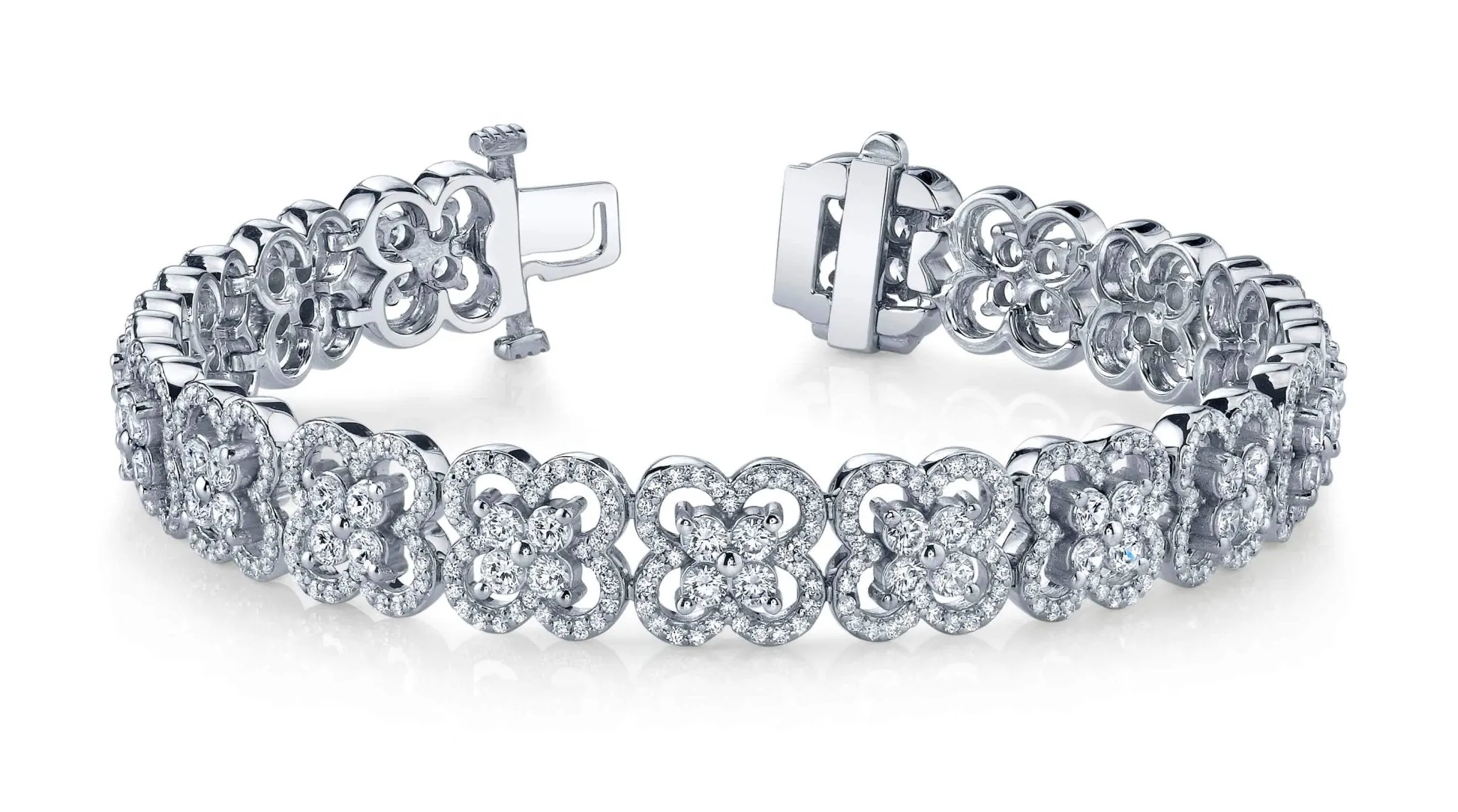 Blossoming Beauty Diamond Bracelet with 6.26 ct.(finished) 1mm, 2.3mm